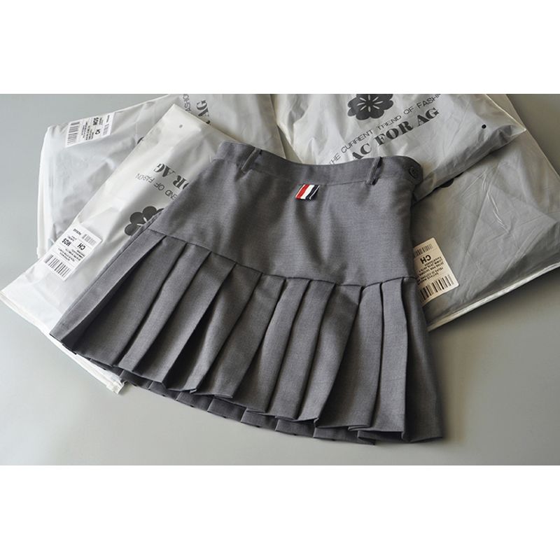 

Фабричный Экспорт Оригинальный Хвост Одиночная Женская Одежда Юбка-плиссе с высокой талией Юбка Баланс Карго с Логотипом Отрезное Платье А-силуэта Слимминг Юбка-брюки Medium Gray 4