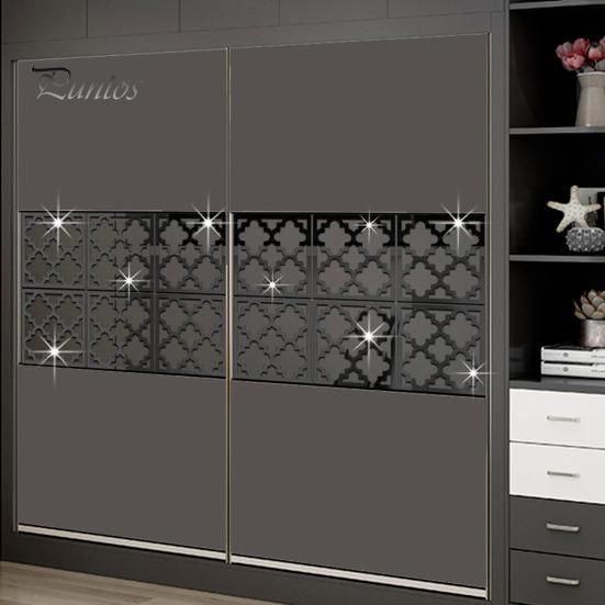 4 bucăți/set oglindă geometrică autocolant de perete detașabil autoadeziv acasă birou sufragerie dormitor dulap de bucătărie autocolant decorativ gol