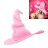 Twisted Witch Hat For Women Soft Cloth Material Halloween Costume Party Accessory Foldable Design
