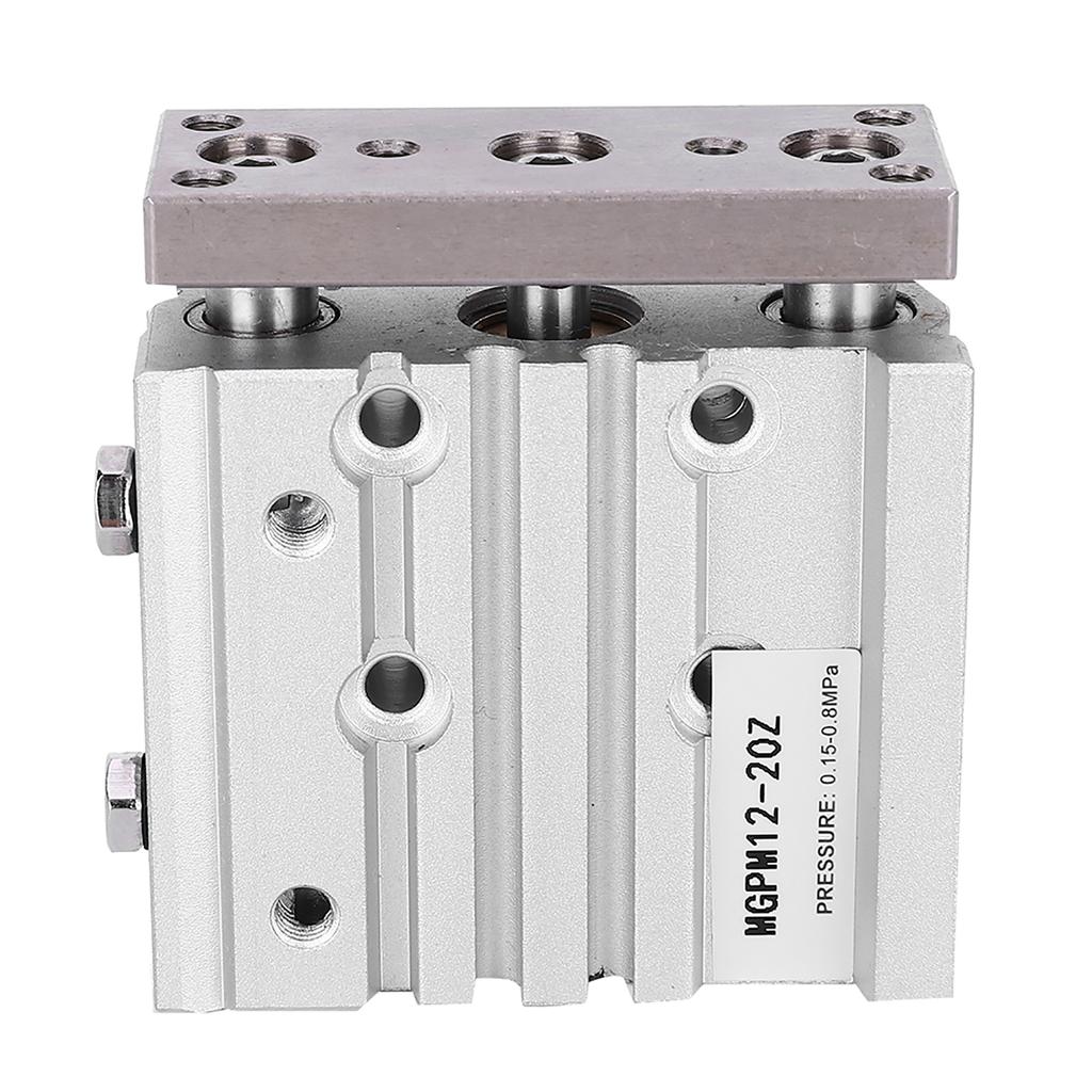 MGPM1220Z 3-Stangen doppeltwirkender Luftzylinder Aluminiumlegierung Pneumatikzylinder 12mm Bohrung