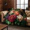 Romantische Rose Blume Gänseblümchen Cartoon Flanell Decke Weich Warm Überwurfdecke für Schlafzimmer Wohnzimmer Bett Reise Camping Picknick Kind