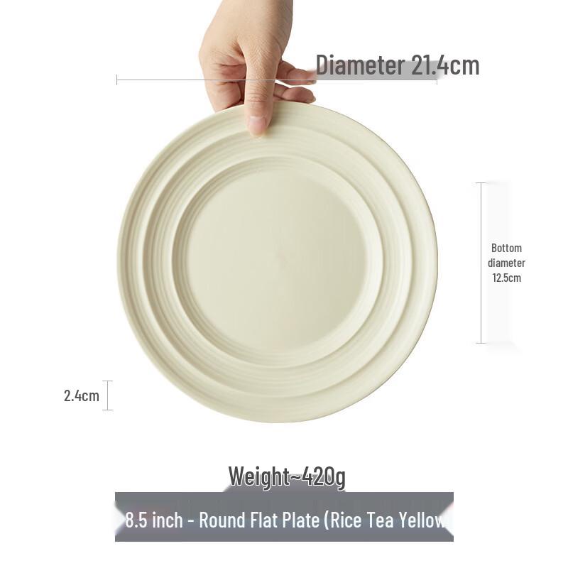 Underglaze Ceramic Dinner Plate