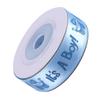 10Yards Roll IT IS A BOY GIRL Blue Pink Baby Shower Christening Party Favor Gift Stain Ribbon