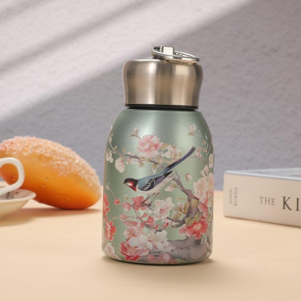 

Бутылка для воды 300 мл, кружка для кофе из нержавеющей стали 304, портативная карманная чашка, для путешествий на открытом воздухе, офис 01