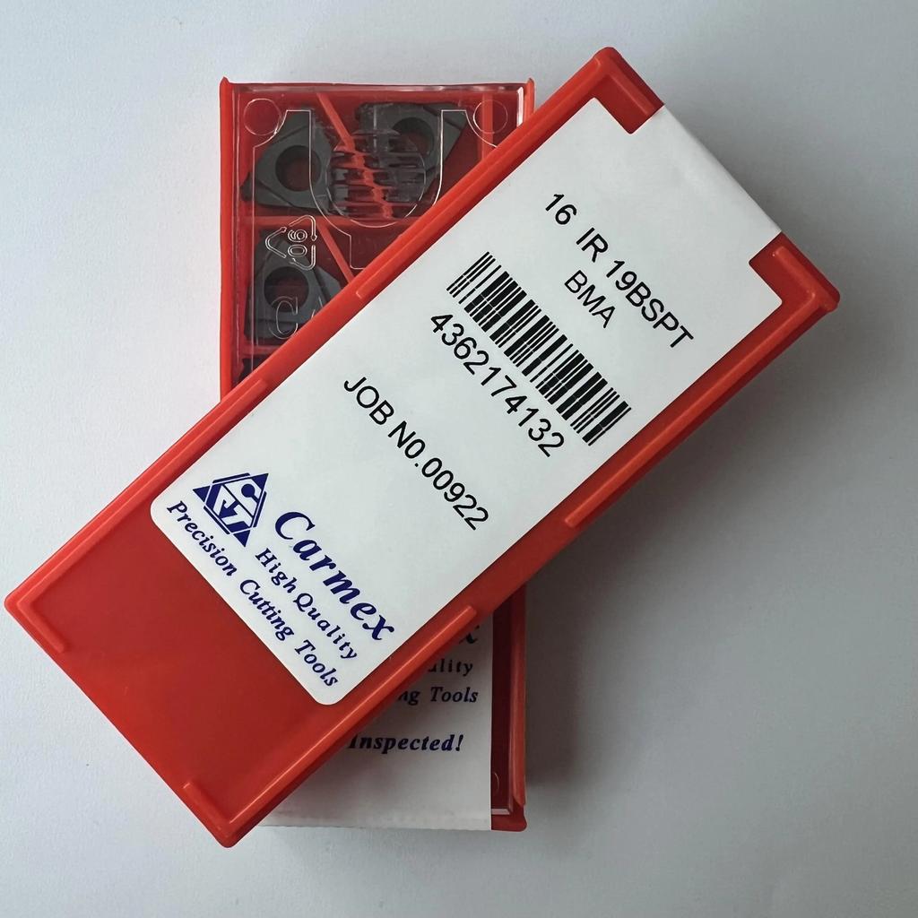 Original / 16IR19BSPT BMA / Industrial Indexable Carbide Inserts 10 Pcs