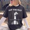 Fik for fjollet gås T-shirt, Sjov fanget gås meme T-shirt