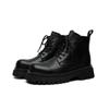 Schwarze Martin-Stiefel Herren 2025 neu Sommer dicksohlige Super-Feuer Britischer Wind Lokomotive mittelhohe Arbeitsschuhe kurze Stiefel 7362-R