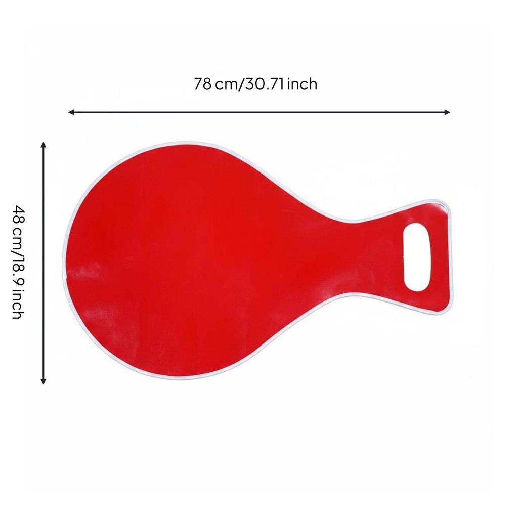 Foldable Winter Sled Long-Lasting Portable with Handle Versatile for Adults