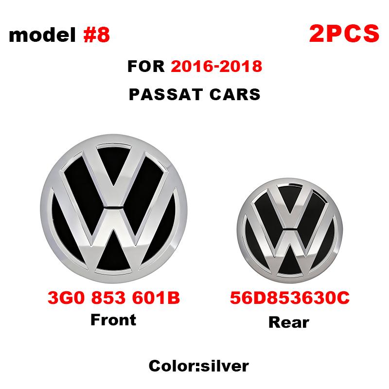 Volkswagen MK4 Volkswagen Logo Car Front Grille Rear Hood Badge For VW Passat B8 16-2018 Volkswagen PASSAT B7 B6 2011-2015 Auto Emblem Stickers
