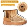 "2024 Kids' Snow Boots: Warm Velvet Winter Shoes for Boys & Girls"