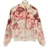 CAREAUX Collaboration Rose Pattern Reversible Bomber Jacket S Pink Women Used