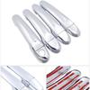 For Nissan Tiida Pulsar C12 MK2 2012~ Chrome Door Handle Cover Trim Catch Car Set Stickers Accessories 2013 2014 2015 2016