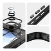 For iPhone 14 Plus TPU Case WANLONFENG Shockproof Clear Phone Cover with Tempered Glass Film