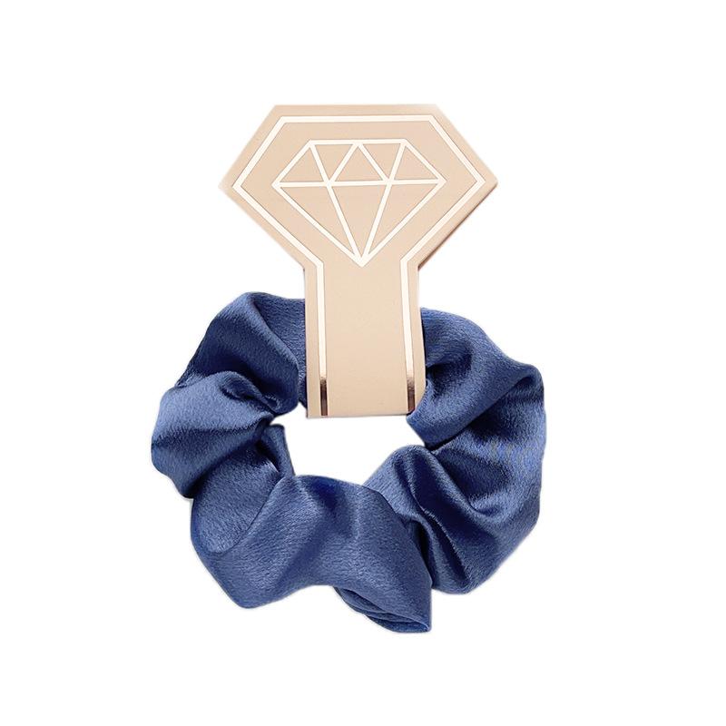 Saténový Pig Vlasová gumička do velkého střeva Jednobarevná látková květina do vlasů Evropská a americká šňůrka do vlasů Gumička Vlasové doplňky