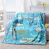 Swim Customize Text Blanket Gift Personalized Blanket Durable Comfort for Chair Bed Office Chair Sofa Four Seasons Multipurpose
