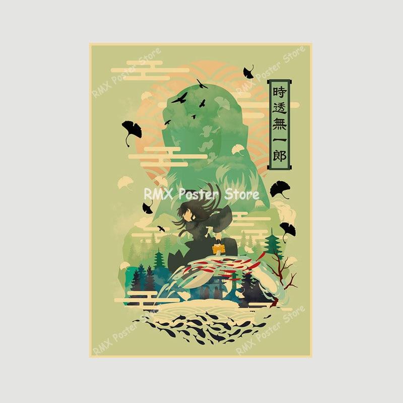 

Классические аниме крафт-бумага плакаты и принты ретро абстрактная живопись манга фреска украшение детской комнаты настенный художественный декор дома 30x21cm