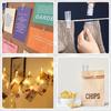 Transparent Acrylic Clips Small Plastic Clothespins with Secure Spring for Photos Documents DIY Crafts Office Home Decoration