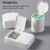 Plastic Storage Box Pop Window Type Beads Container Useful Cotton Swab Box  Hair Accessories Class