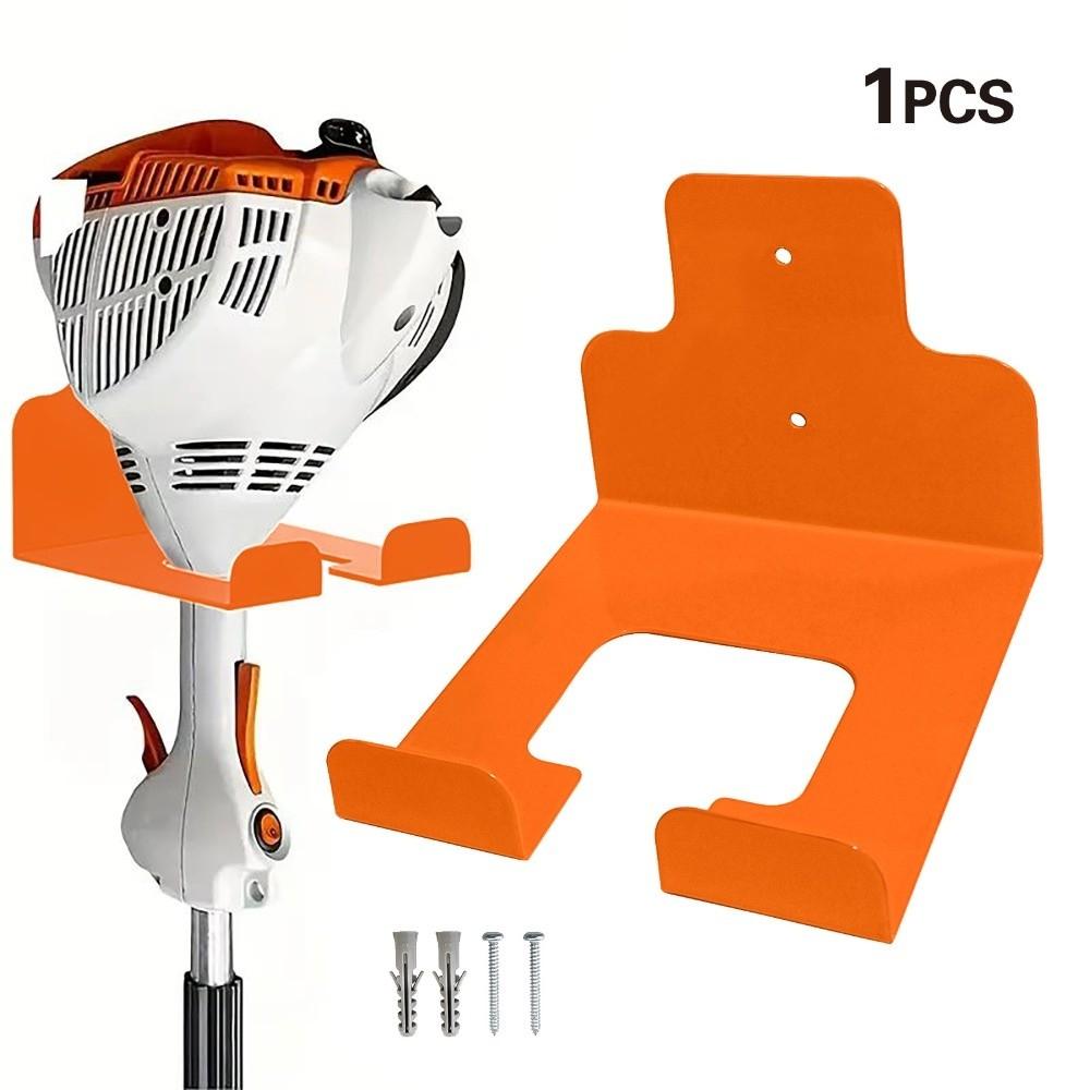 Iron Construction Wall Mounted Trimmer Rack Heavy Duty Lawn Mower Storage Rack For Dad