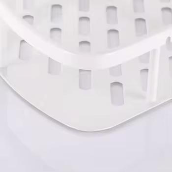 Modern No Drill Bathroom Corner Shelf Waterproof Wall Mounted Shower Rack Strong Adhesive Space Saving Bathroom/Shower