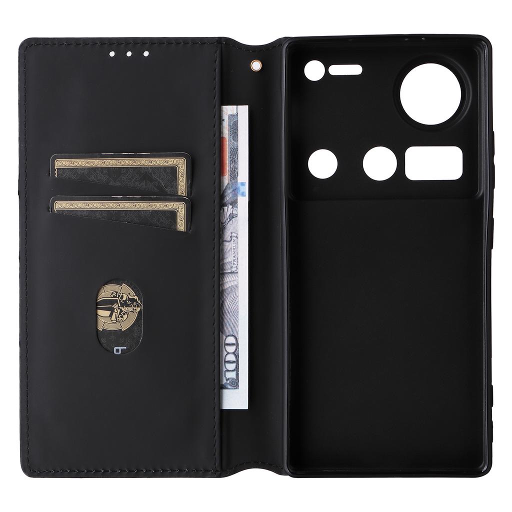 Pro ZTE nubia Z70S Ultra 5G/nubia Z70 Ultra 5G Peněženkové pouzdro Kosočtvercově ražený kožený kryt na telefon