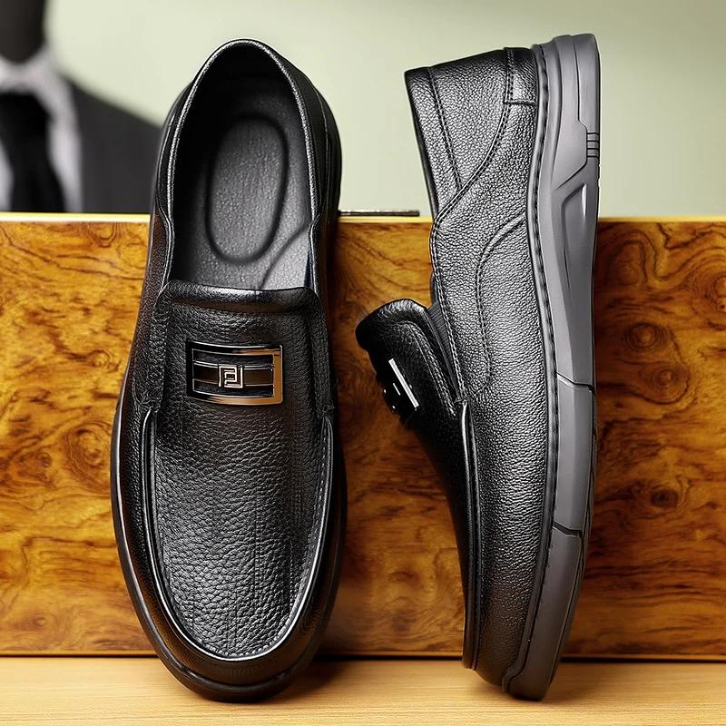 

Fashion New Handmade Leather Casual Men Shoes Design Sneakers Man Breathable Leather Shoes Men Ankle Boots Outdoor 44 чёрный