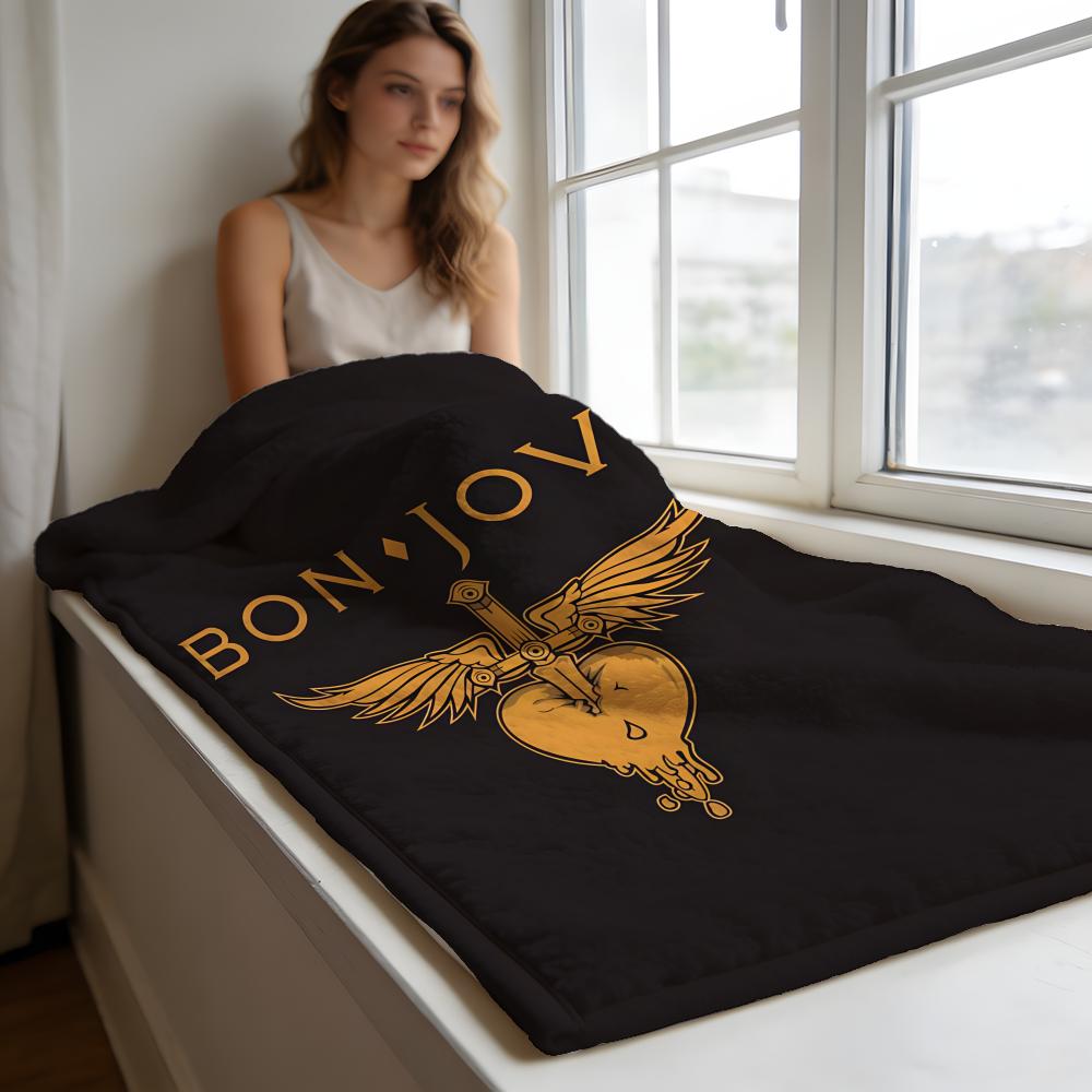 Coperta corta in peluche ad alta densità Bon Jovi Morbida per Divano Stanza con Aria Condizionata.