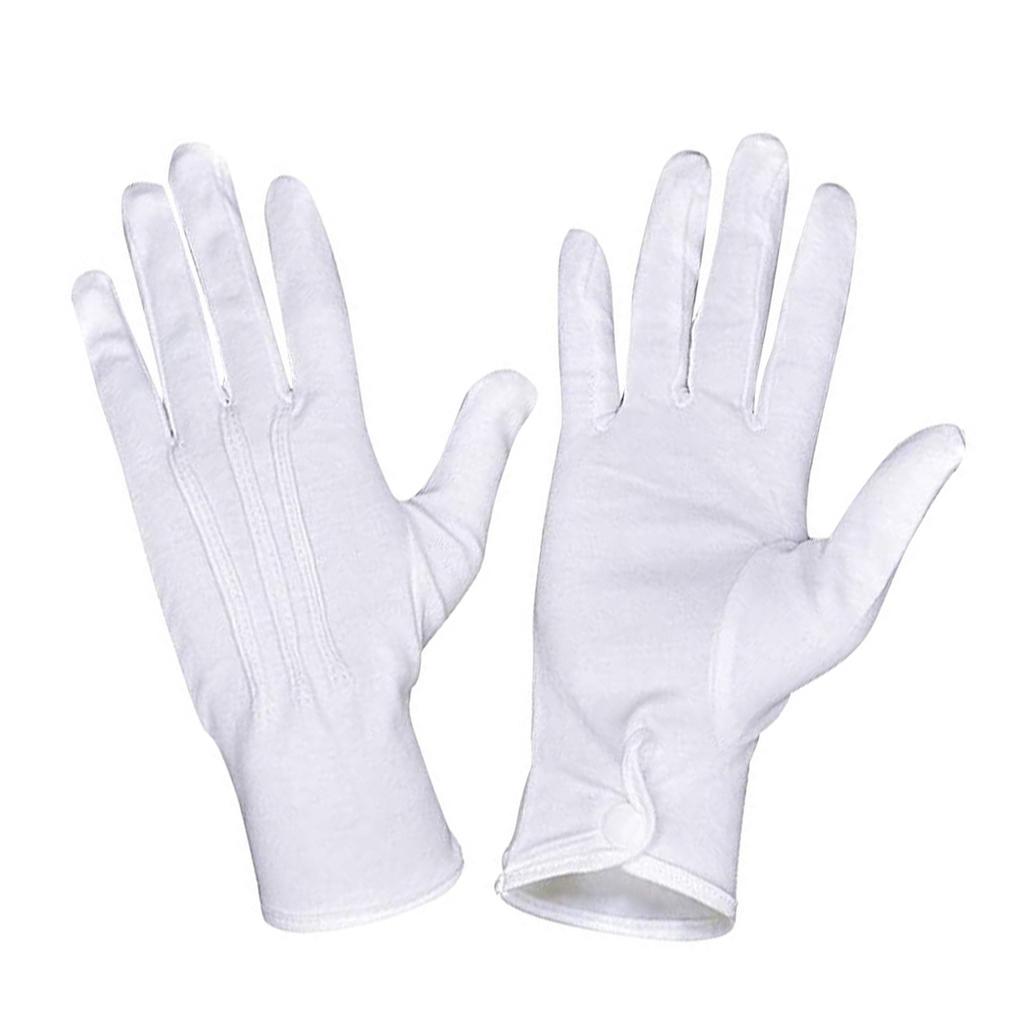 Adult White Gloves for Ceremony School Boys and Girls White Elastic Gloves for Dress Etiquette Gloves Stage Performances
