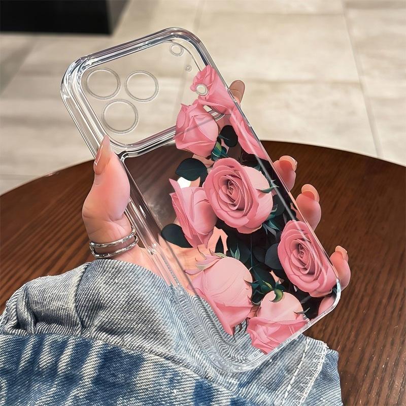 Niche rose for iphone17promax mobile phone case apple 16/14pro Japan and Korea 13/12/15/11x