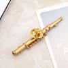Flötenförmige Musikinstrument Broschen Pin Zubehör für Geschenksammlung(Gold)