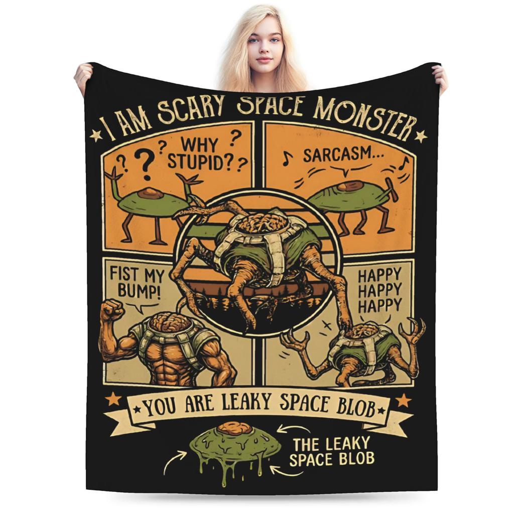 Rockys Project Hail Mary Fists My Bump Aliens Comic Blanket Fleece Air Conditioning Throw Blanket for Sofa Bedroom Bedspread
