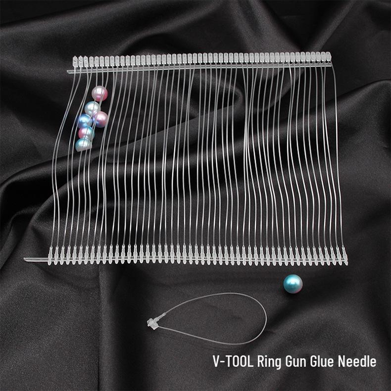 Snap-on Tag Gun with Automatic Ring and Glue Needle for Labels and Polyester Tags