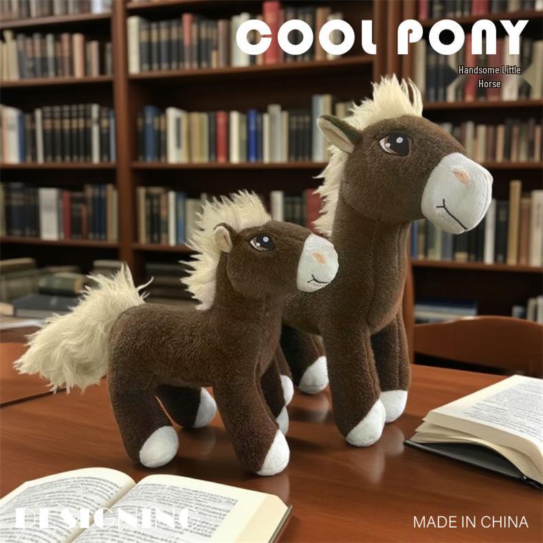 Charming Little Horse Figurine with Silky Smooth Finish and Lively Eyes