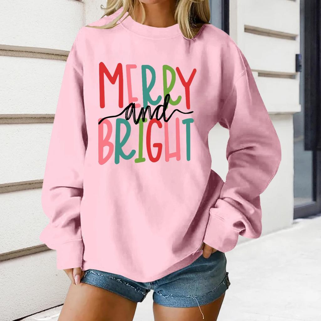 Women's Loose Comfortable Casual Fashionable Character Printing Round Neck Long Sleeved Sweatshirt