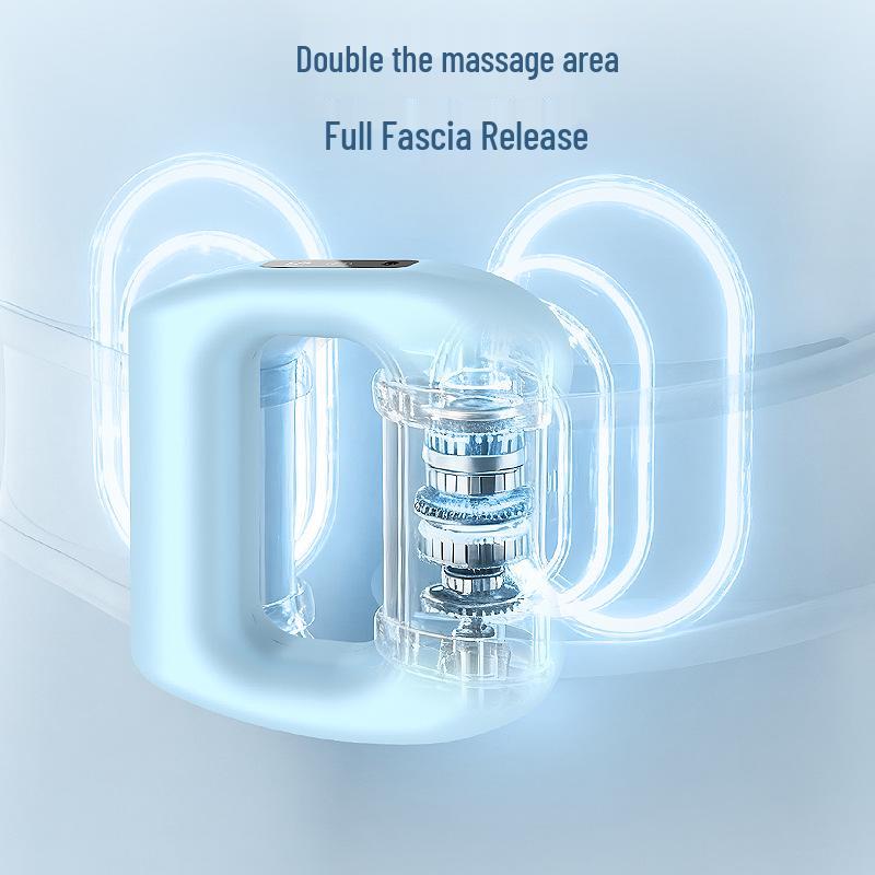 3-in-1 Portable Electric Fascia Gun Massager and Mini Yoga Ring
