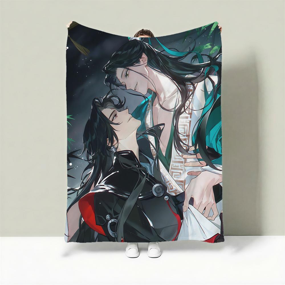 Novel T-The Scum Villain s Self-Saving System Throw Lightweight 240g Flannel Blanket Soft Skin-friendly for Summer Cooling 75X95CM