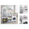 Wooden Play Kitchen Large with Refrigerator No-Cost for Bedroom