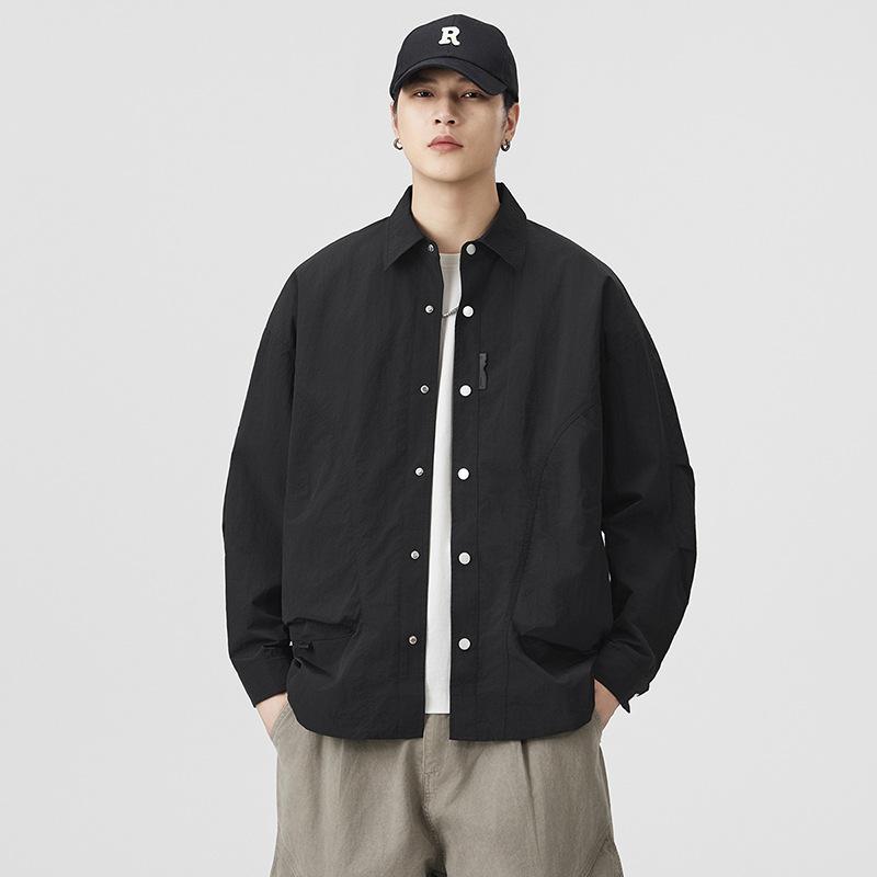 

Jacket Men s Shirt Jacket New Autumn and Winter Lapel Coat for Men and Women Loose Casual and Handsome Versatile S