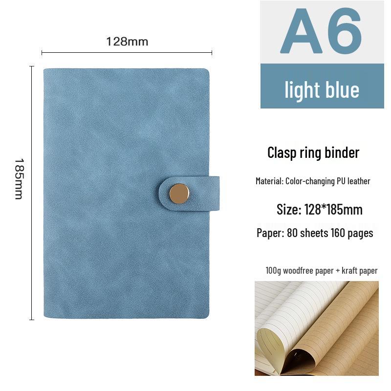 Retro A5/A6/A7 Loose-Leaf Business Journal & Office Diary