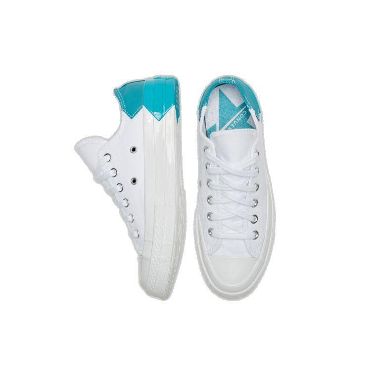 Converse 1970s Chuck Fashion Comfortable Low Top Canvas Shoes Women Sneakers White Blue 566751C