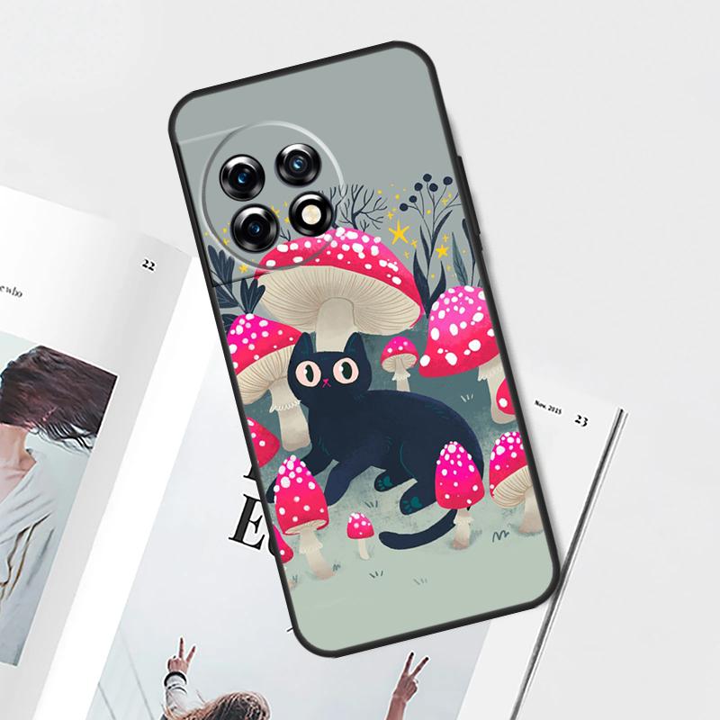 

милые черные коты Чехол Для OnePlus Nord CE 5 3 4 Lite N20 N30 OnePlus 15 13 12 11 9 10 Pro 13T 13R 10T Обложка OnePlus Nord 3