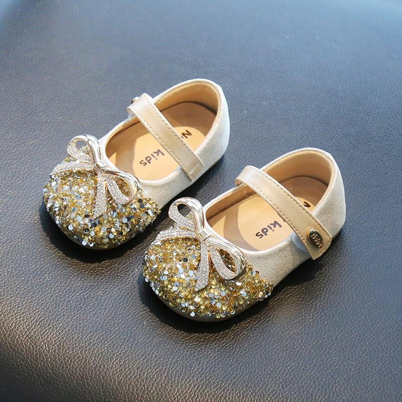 

Girls Shoes - Low-cut Baby Walking Shoes with Soft Soles - Stylish and Versatile Baby Shoes for Toddlers 15 золотой