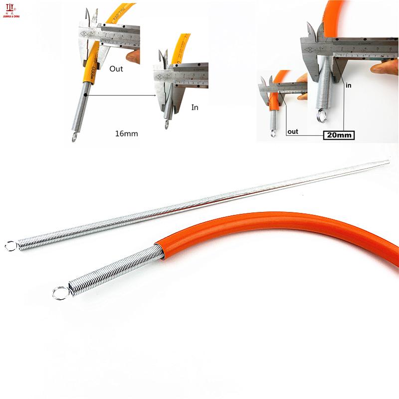 Long 500mm 2pcs/lot DN 16mm and 20mm spring tube bender wire bending tools pipe bender pvc pipe bender extension spring 10.1 14.2mm