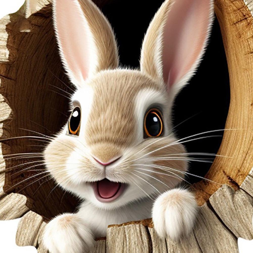 3/1 Set Easter Bunny Door Sign Pendant Decoration Wooden Hanging Spring Happy Rabbit Construction Door Easter Party Decor 2025