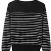 Striped Knitted Sweater Womens Autumn Top Autumn and Winter Inner Pullover Sweater Bottoming Sweater Wool Knitted Sweater
