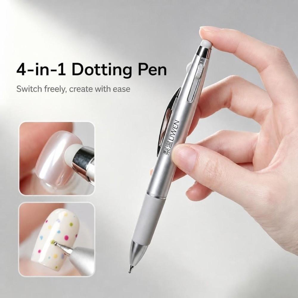 Press Type Nail Art Dotting Pen 0.8/1/1.8/2mm Nail Art Tip Dot Paint Nail Painting