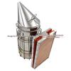 Stainless Steel Beekeeping Smoker with Red Leather and Isolation Cover