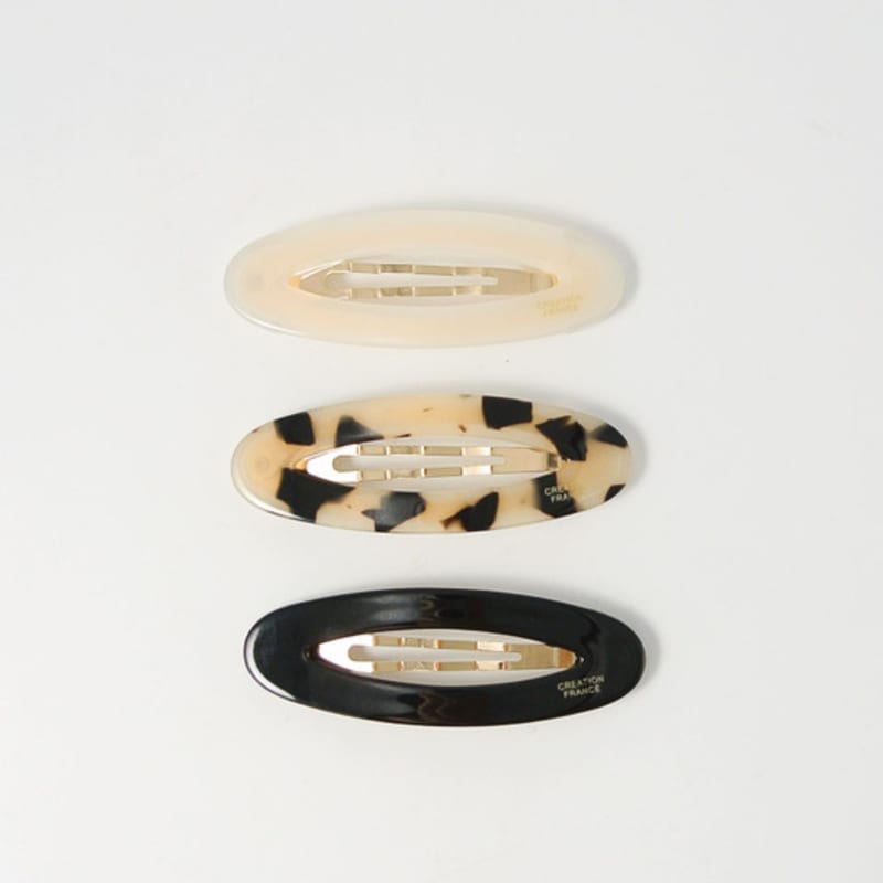 

objet213 Brown Mood Vintage Hair Clip 3. Black