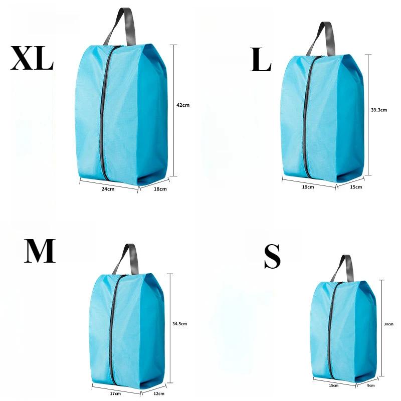 4 Size Portable Waterproof Shoe Storage Bags with Zipper Closure for Men and Women Travel Dustproof Shoes Organizer Bags