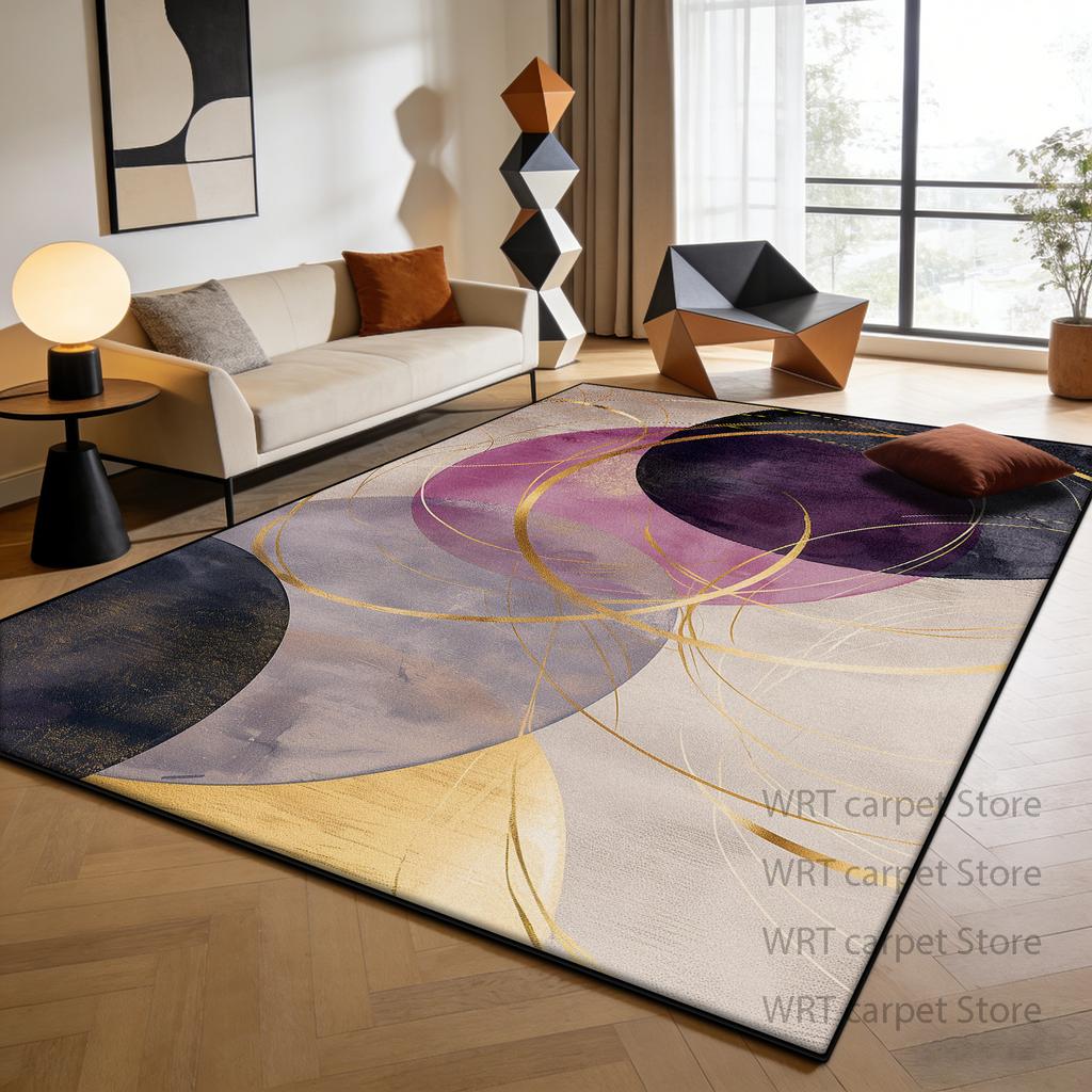 Nordic Light Luxury Style Living Room Carpet Decoration Modern Lounge Large Size Rugs Non-slip Pile Fabric Bedroom Tatami Mat